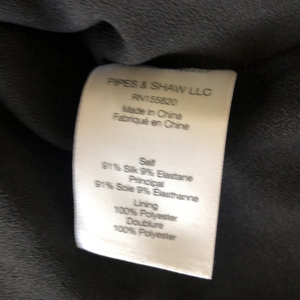 Veronica Beard Black-Blue and White Patterned Dress Size 6 - Picture 9 of 12